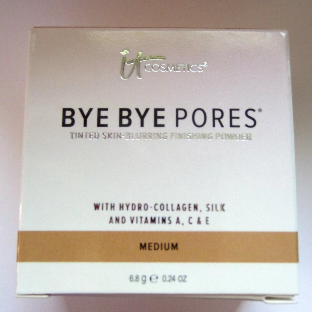 it Cosmetics BYE BYE PORES loose finishing powder - MEDIUM - FULL SIZE 0.24 oz